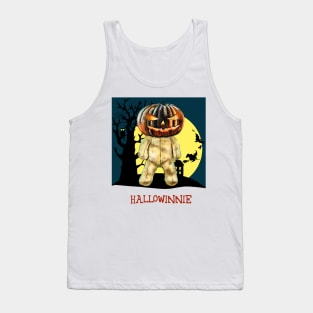 Halloween teddy bear creepy illustration Tank Top